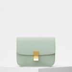 Celine Pastel Green Medium Classic Box Bag