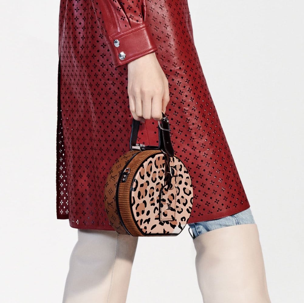 Louis Vuitton Petite Boite Chapeau Bag Leopard Print & Reverse Monogram Canvas
