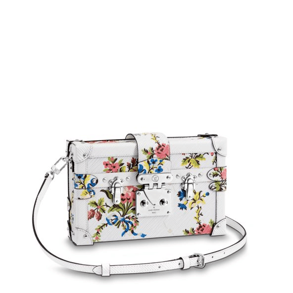 Louis Vuitton Romantic Blossom Essential Trunk in White Multicolor Epi  Leather - SOLD