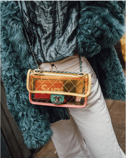 Chanel Pink/yellow Pvc Coco Splash Medium Flap Bag - Chanel Flap