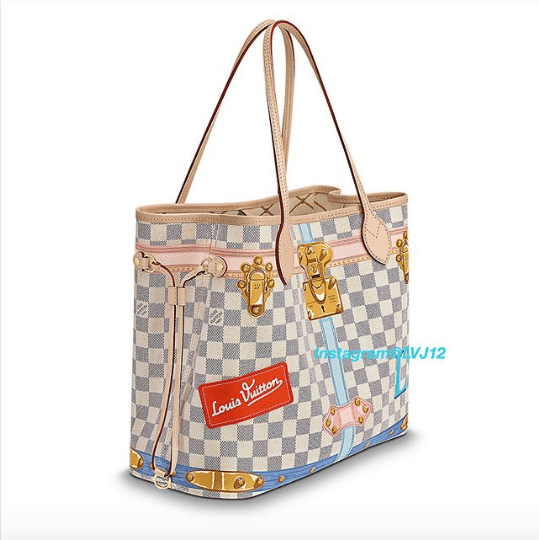 Limited Edition Louis Vuitton Clemence Damier Summer Trunks White Canv