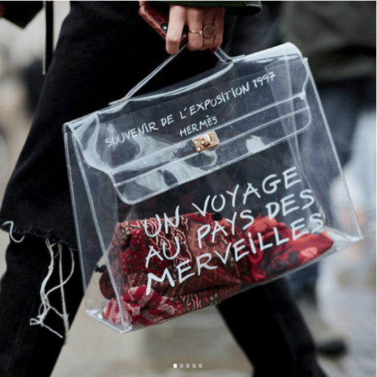 Louis Vuitton Purses Clear Plastic Bag