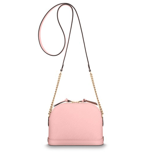 tas sling-bag Louis Vuitton Epi Alma Mini Chain Pink