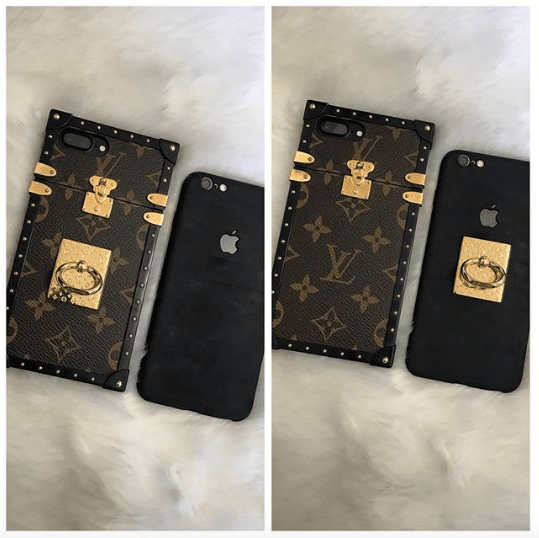 Louis Vuitton Nanogram Phone Ring Holder Gold - Luxury Helsinki