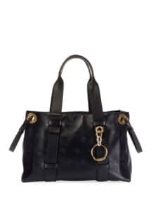 Chloe Blue Baroque C Embroidered Tao Tote Bag
