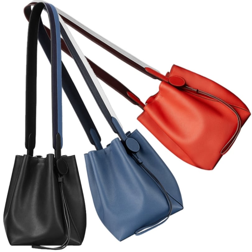 Buy Hermes Evercolor Swift Sac Licol 17 Blue Shoulder Tote Bag