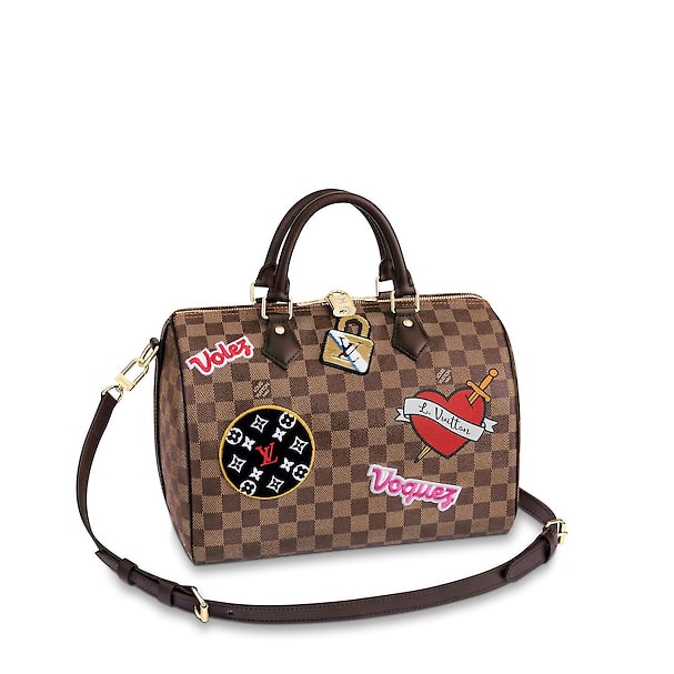 Louis Vuitton Limited Edition Neverfull MM in Damier Ebene Capsule Hiver  Patches