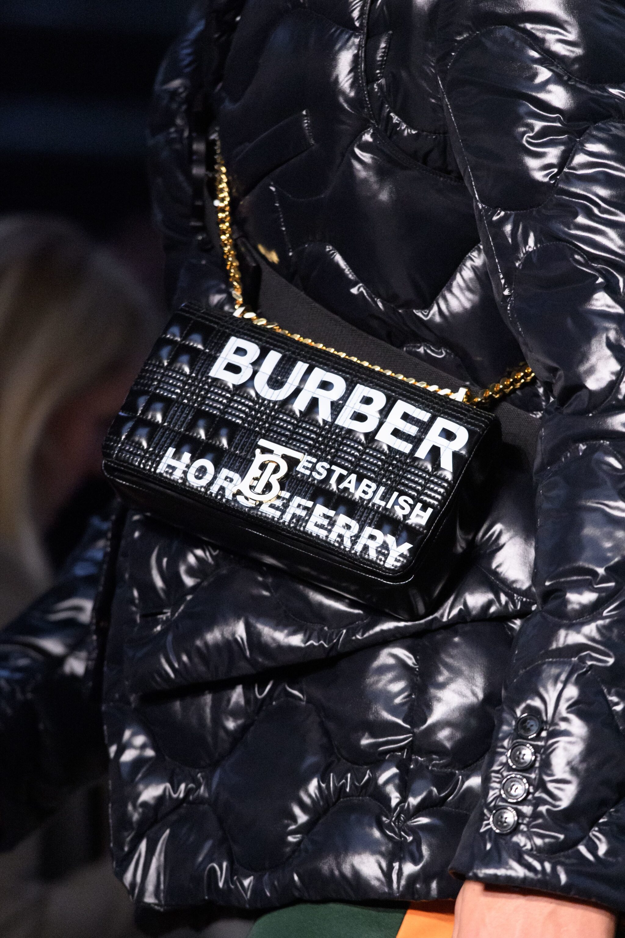 burberry runway bag