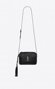 Saint Laurent Black Patent Lou Camera Bag