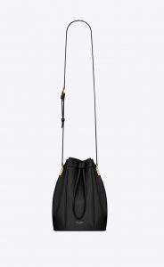 Saint Laurent Black Talitha Medium Bucket Bag