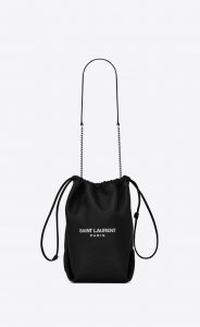 Saint Laurent Black Teddy Pouch Bag