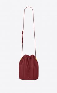 Saint Laurent Garnet Talitha Medium Bucket Bag