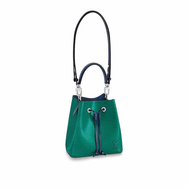 Louis Vuitton NeoNoe Bb EPI Leather Shoulder Bag Emerald Green Indigo