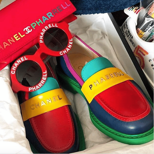 chanel x pharrell loafers