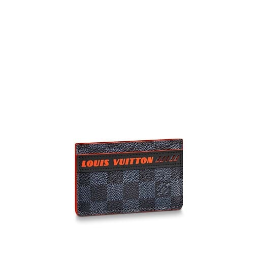 Louis Vuitton Damier Cobalt Race Blue Orange Wallet
