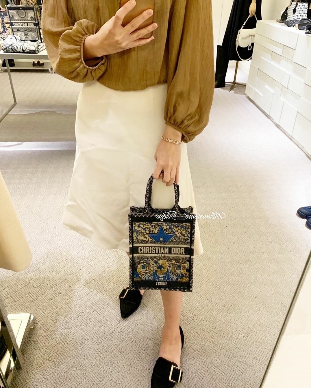 Dior Vertical Book Tote Bag for Cruise 2020 - Spotted Fashion