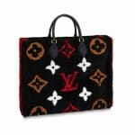 Louis Vuitton Teddy Muffle Calfskin Monogram Black Handwarmer Shoulder Bag