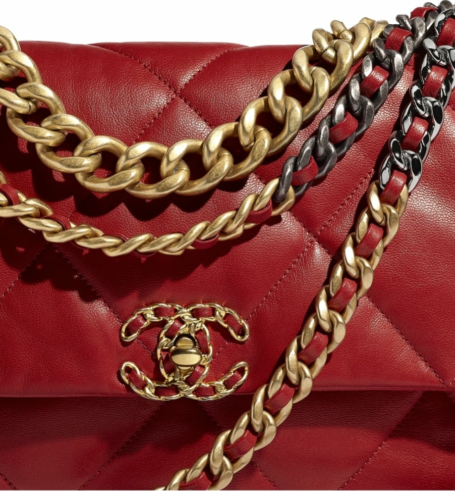 Chanel Gabrielle Drawstring Bag Quilted Calfskin and Tweed Small