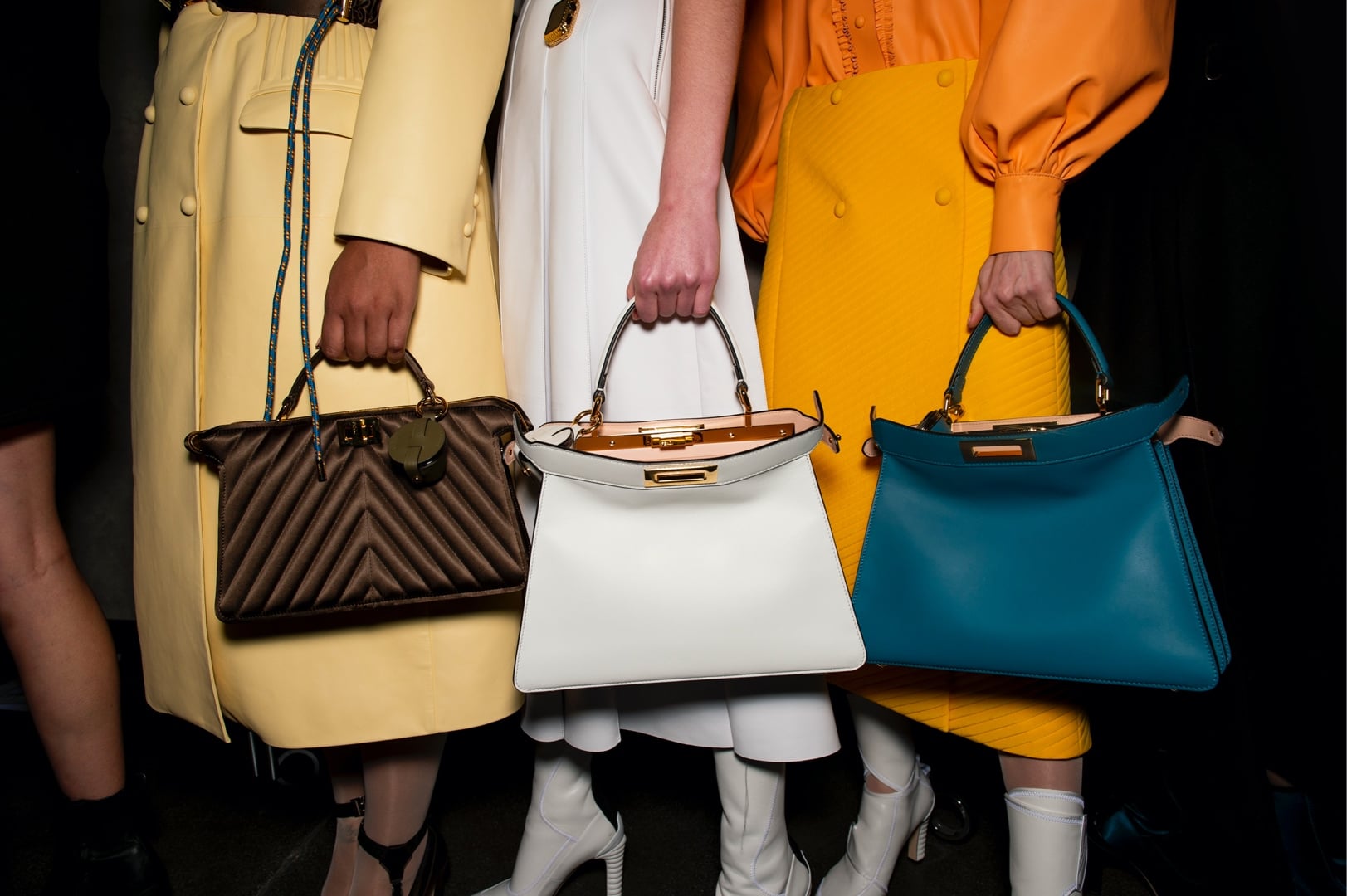 Fendi Fall Winter 2020 Runway Bag Collection featuring Packaging