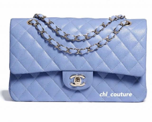 blue chanel bag 2021