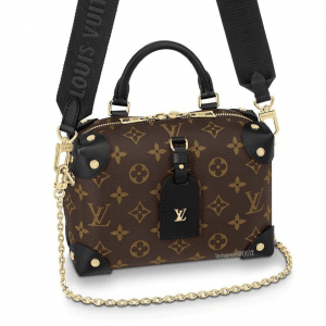 louis vuitton monogram petite malle black