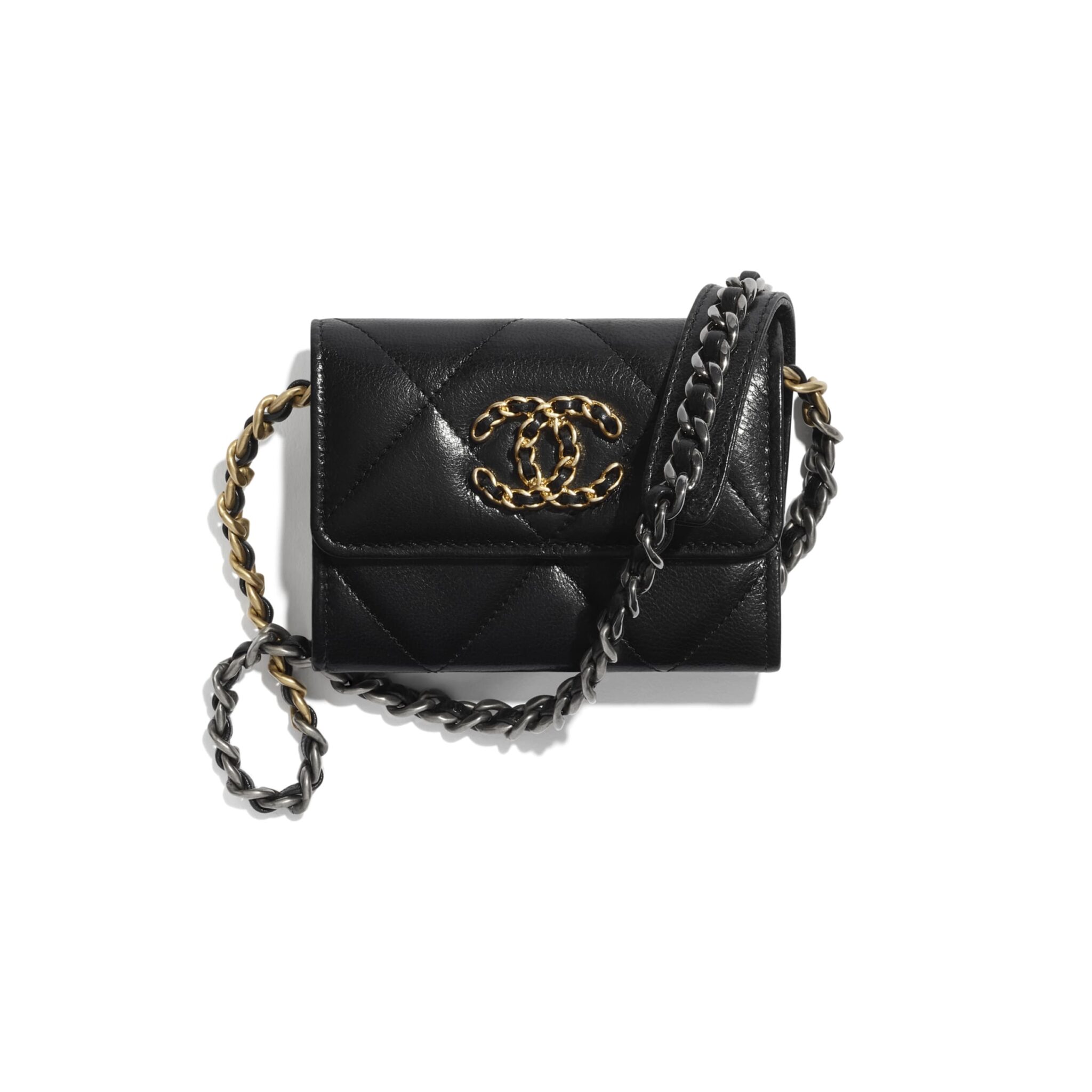 Chanel Top Handle Coin Purse Chain Bag