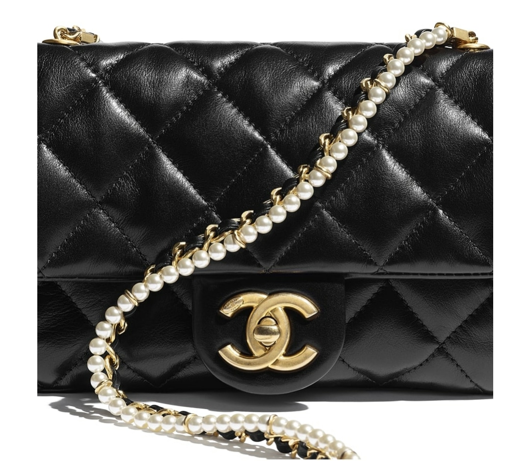 Chanel 2019 Small Pearl Boy Bag  Black Shoulder Bags Handbags  CHA437126   The RealReal