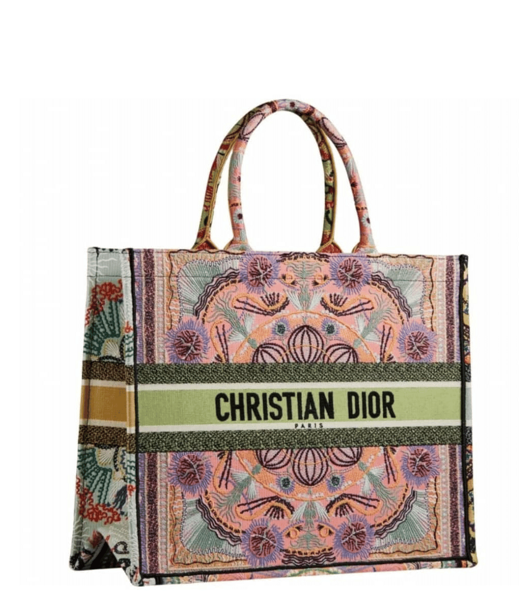 Christian Dior Small Tie Dye Vertical Book Tote  Blue Totes Handbags   CHR225814  The RealReal