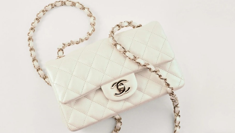 Chanel Mini Top Handle Beige SS21  Designer WishBags