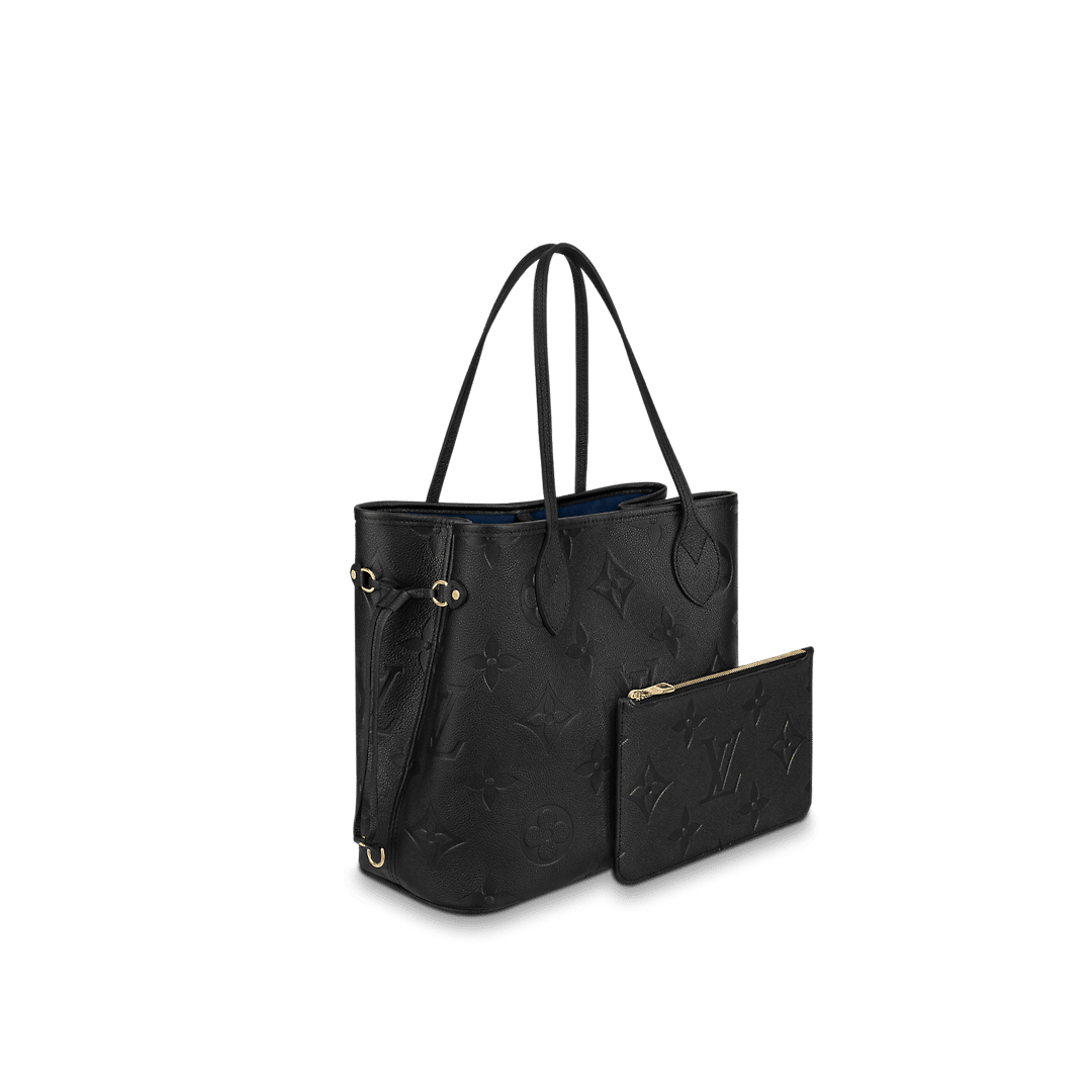 Louis Vuitton, Bags, Louis Vuitton Black Empreinte Leather Neverfull  Purse Tote No Pouch Authentic