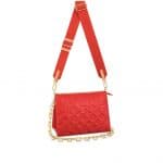louis vuitton Coussin PM Prefall 21 Vuittamine Red Blue Leather