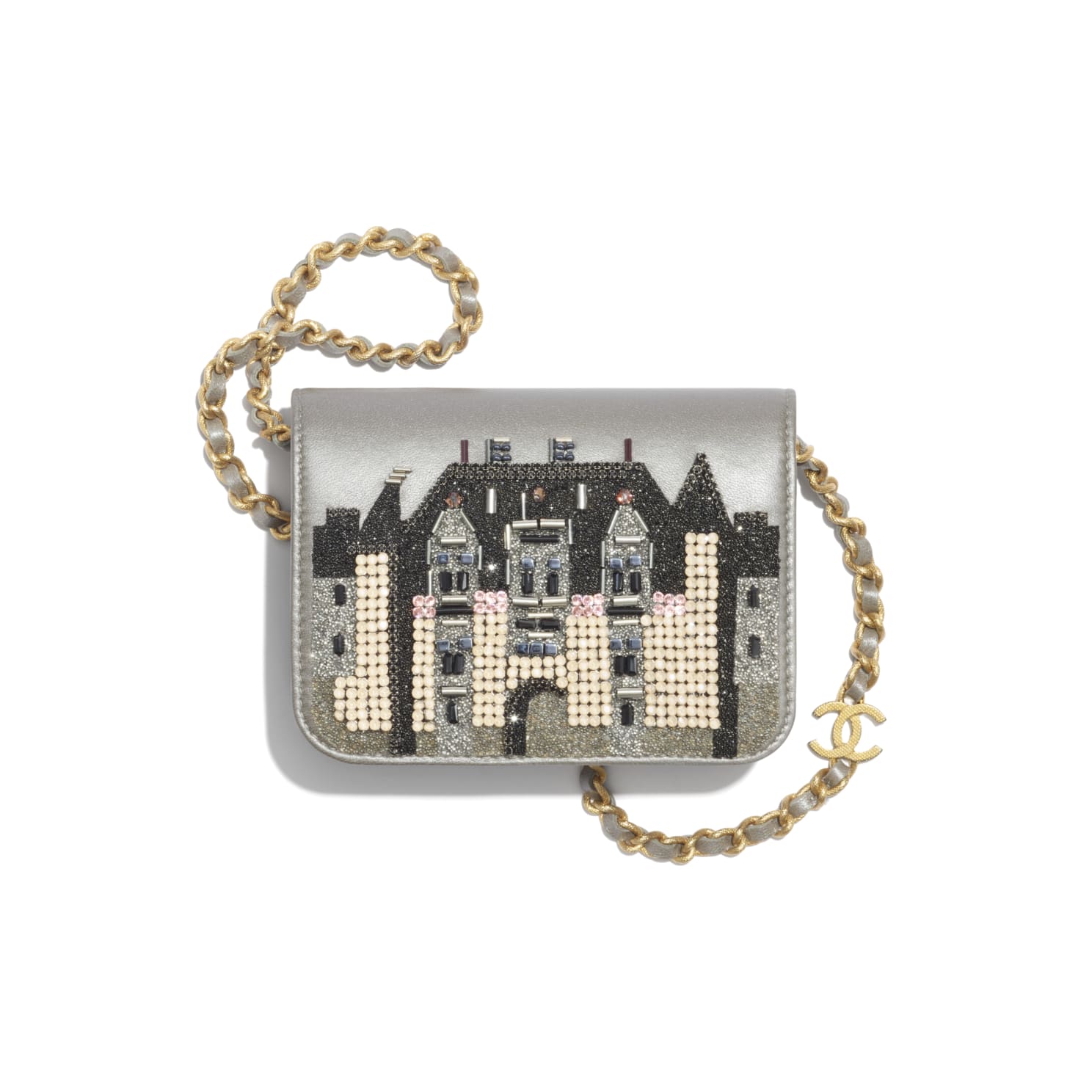 Chanel Mini Flap Bag Gold Coin Chain Grain Cowhide In Burgundy - Praise To  Heaven
