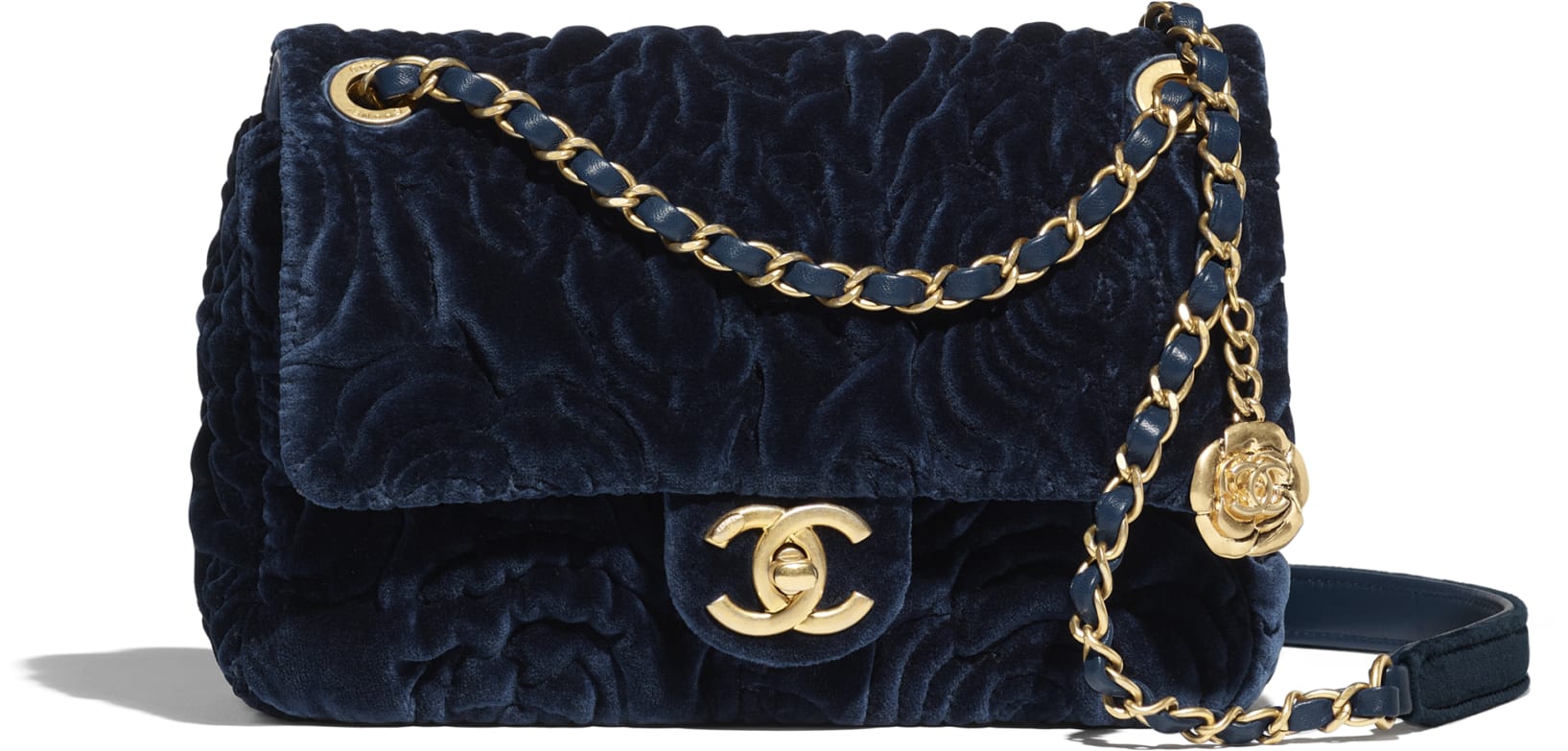 Chanel Black CC Velvet Camellia Flower Bag  The Closet