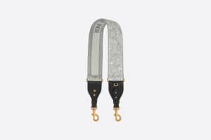 Dior Gray Toile De Jouy Shoulder Strap with Ring
