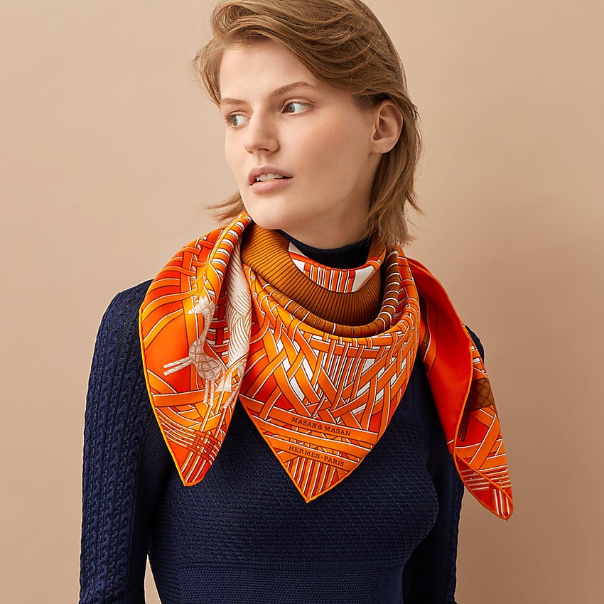 Louis Vuitton] Louis Vuitton Monogram scarf Silk tea ladies scarf