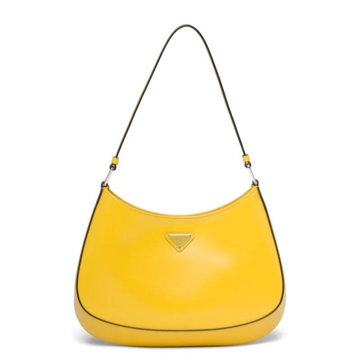 prada cleo bag yellow