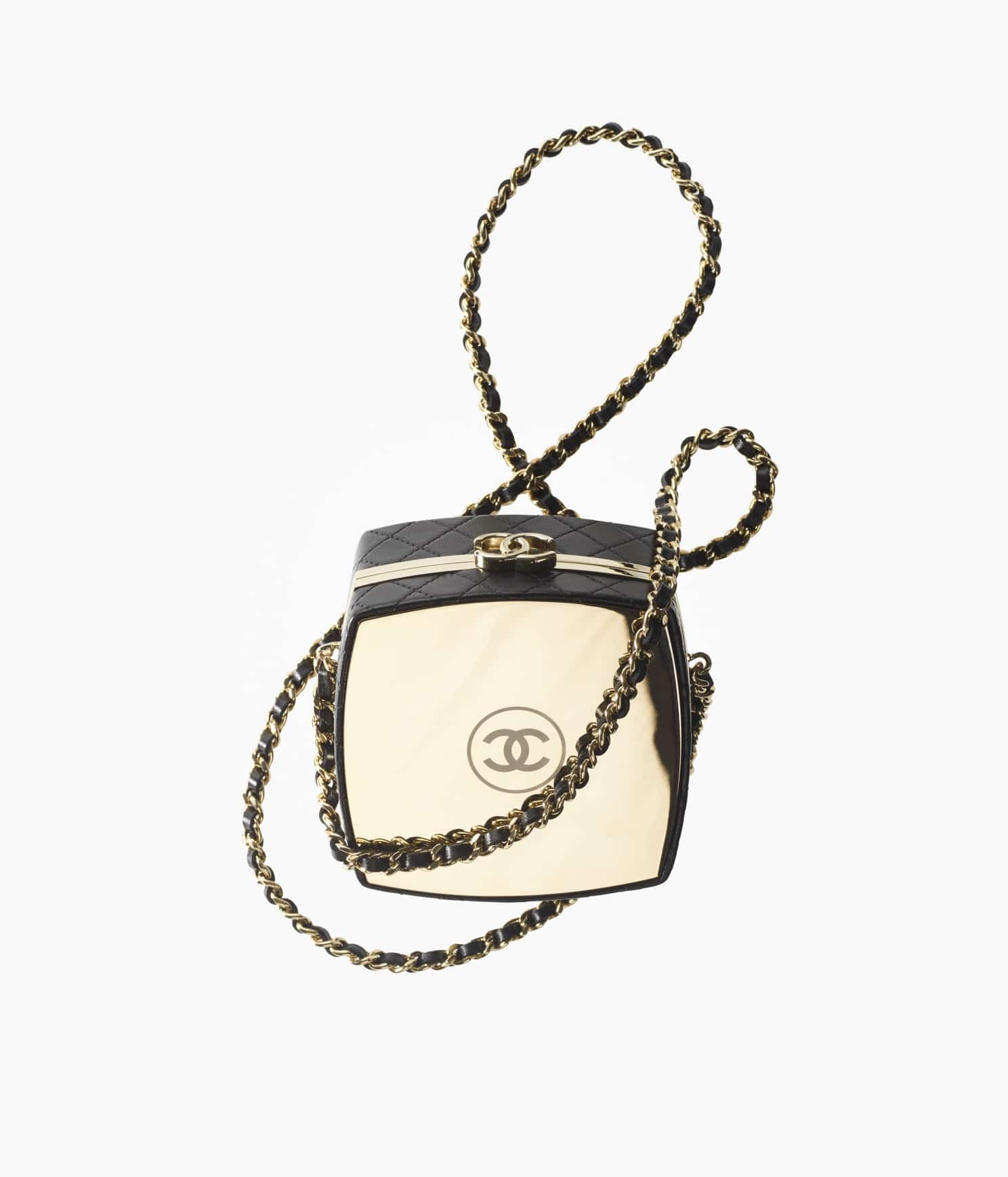 Chanel 22S Heart bag with chain gold lambskin  VintageUnited