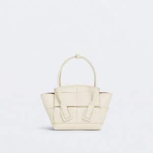 Bottega Veneta Bianco Arco Bag